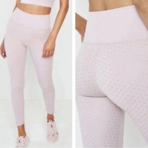 All Fenix Twilight‎ Blush 7/8 Leggings with Shimmer Gold Stars Size Small